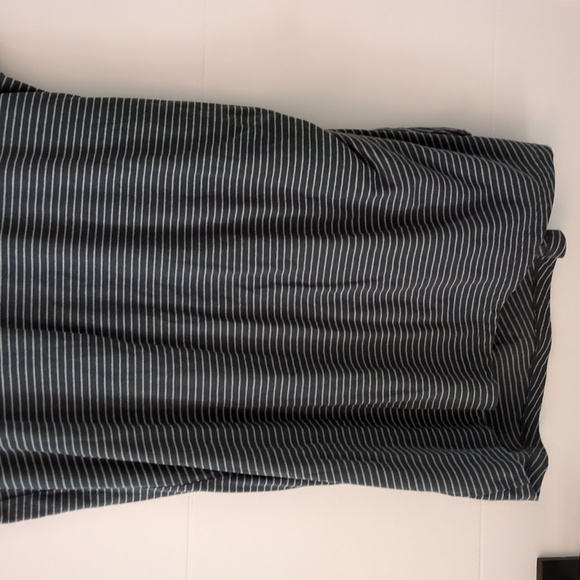 Vince Buttery Soft Stretchy Fabric Stripe Side Tie Minimalist Shift Dress Sz XL - Picture 10 of 10
